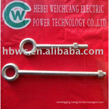 galvanized steel eye bolts for cable installation